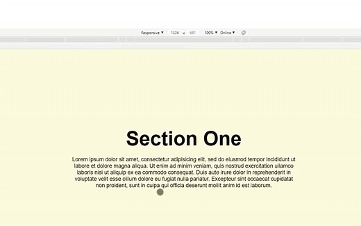 响应式水平页面滚动