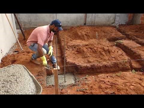 how to make a building's footing step by step