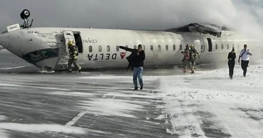 Report reveals what happened before plane crashed, flipped in Toronto
