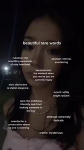 Beautiful Rare Words and Their Meanings