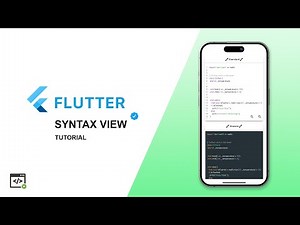 Flutter Syntax View – Code Highlighting in Flutter! 🚀