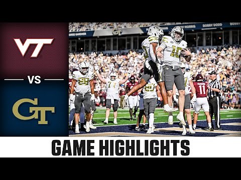 Virginia Tech vs Georgia Tech Game Highlights | 2025 ACC Football