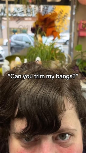 CHRISTINA CARLSSON | Pro Stylist + Educator VanWA PDX on Instagram: "She called them “bangs majora and bangs minora” and that’s why my clients are elite 💎 A friendly reminder that I offer complimentary bang trims between appointments! ❌⭕️❌⭕️❌⭕️❌⭕️ #hairstylistproblems #hairstylistlife #bangs"