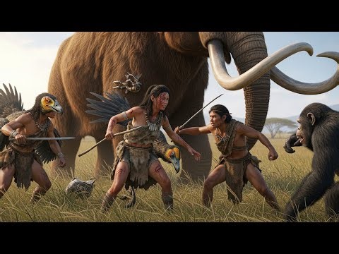 Million Years Ago | When Early Humans Faced the Giant Predator in Stone Age