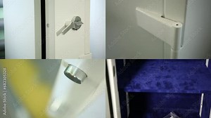 Safe. Safe production. Split Screen. Mass production. Industry and business.