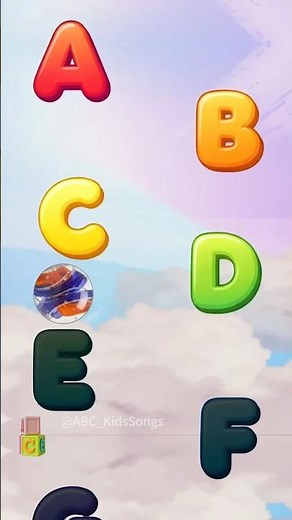 ABC Song with a Cool Marble! 🟣 Learning is Fun! #nurseryrhymes #abc #abcd #short #kids