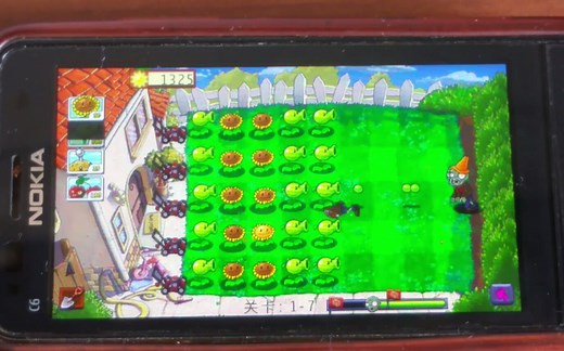 这贴图居然还挺清晰？Java版《植物大战僵尸》简单实机试玩