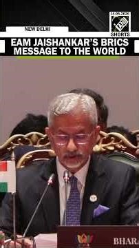“Constructive & stabilising role” Must watch video! EAM S Jaishankar’s BRICS message to the world