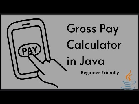 Gross pay calculator | Beginner Java Program | #java #javalearning #javatutorialforbeginners