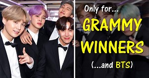 BTS Were Invited To An Exclusive Grammy Winners-Only Event