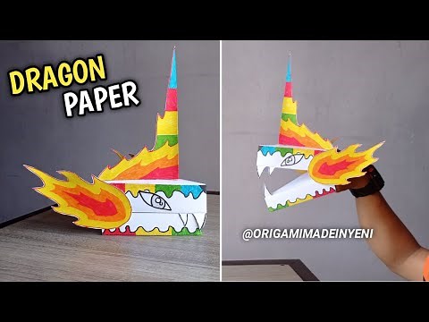 DIY Paper Dragon Puppet Tiktok | How to make a paper Dragon