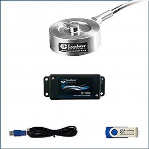USB Load Cell Solution, 1000 Kg (2200 Lb) Capacity, with USB Output and Software and Compression Calibration