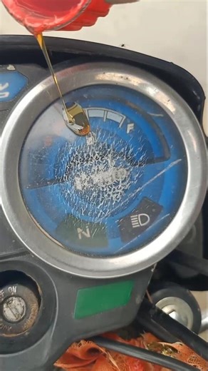 How to motorcycle speedometer glass stretch remove#shortvideo