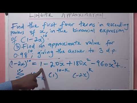 Linear Approximation In Binomial Expansion