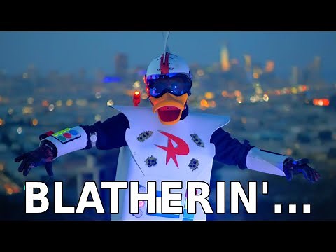 Gizmoduck is here! Amazing Electric Wheel Costume From Duck Tales