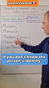 How to begin and conclude a letter or email formally in French? 🤔🇨🇵 | Learn French with Moh and Alain 👋😀 #speakfrenchfluently #frenchlanguage #frenchlearning #french #studyfrench #frenchsentences #frenchteacher #fle | OuiTeach & French Becomes Easy