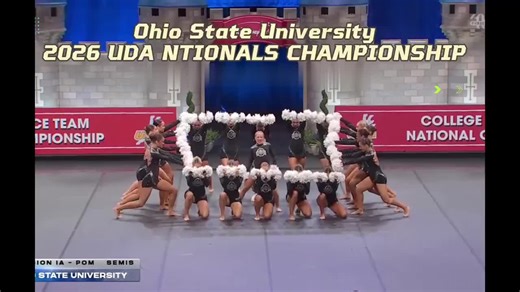 Ohio State University Pom Pom Cheerleading Ohio State University 2026 UDA NATIONALS CHAMPIONSHIP #UDA #PomPomCheer #Cheerleading #Competition #FilmEdit