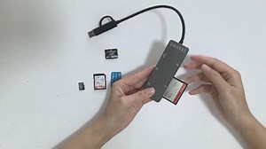 ​​6-in-1 USB3.0 SD Kartenleser – 5 Gbit/s Memory Stick Pro Duo-Adapter für TF/SD/MS/M2/XD/CF, USB&USB-C SD Card Reader für iPhone 16/15/Windows/Mac, XD Picture Card Reader Liest 5 Karten Gleichzeitig