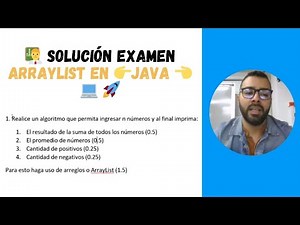 👨‍🏫 Solución Examen ArrayList en 👉JAVA 👈 💻 🚀