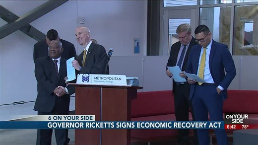 Nebraska governor signs $335M Economic Recovery Act