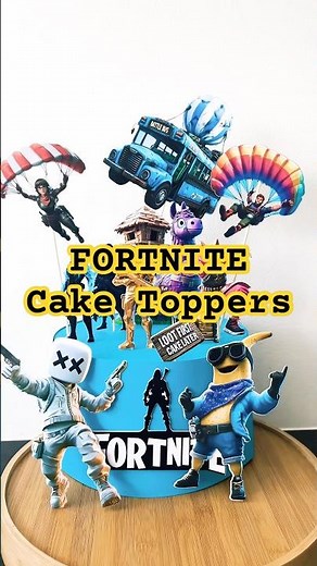 Your favourite DIY #Fortnite inspired Cake and Cupcake Decor