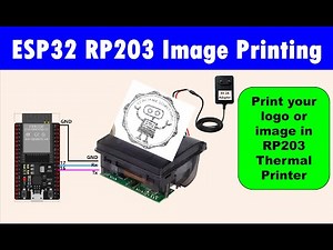 Thermal Printer Image Printing | ESP32 RP203 | Print Custom Logo from Code | Embedded Demo