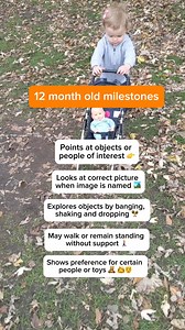 54K views | Yay!  Your baby is 12 months old - welcome to the toddler phase!  In the first year, babies learn and grow at an astonishing pace! Here are some milestones you can expect to see by the end of the first year. P.S. - All babies develop differently, so if you baby doesn't hit every milestone during a certain time period, it is okay. ❤️ | BabyCenter | Facebook