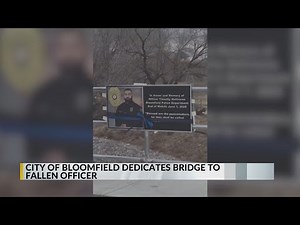 Bloomfield honors fallen police officer