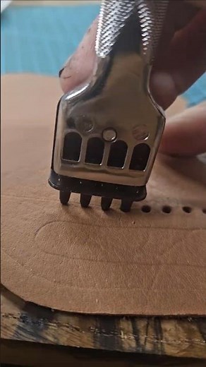 best way to hole punch leather | leather stitching | jack of all trades | #leathercraft | #diy