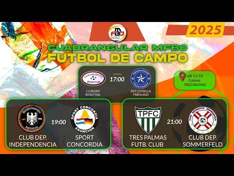 🎯 ⚽ Segunda Fecha del Cuadrangular 🔥 Emoción Total en Tres Palmas - Torneo MFBO 🏆 Futbol de Campo