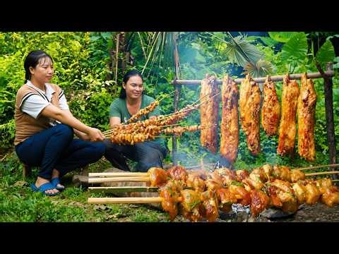 Process for processing and preserving smoked pork - A python attack on my pet, wild survival