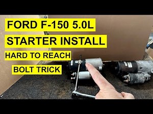 Starter Motor Install - Ford F-150, F150 - Step-BY-Step DIY
