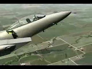 US Air Force F-15 in-flight breakup animation