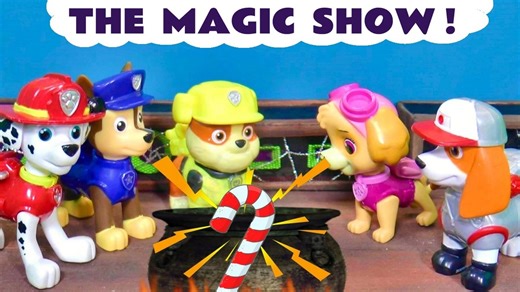 Paw Patrol Pups Give A MAGIC Show