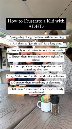 Tarryn Poulton | OT | ADHD Parenting on Instagram: "ADHD kids aren’t “overreacting” when these things set them off. Each one taps straight into the challenges their brain is already working overtime to manage. Here’s why these 8 common triggers are so tough — and what’s happening under the surface: 1️⃣ Springing a big change without warning – Predictability helps ADHD brains regulate. Sudden changes spike anxiety and dysregulation. 2️⃣ Asking them to “just sit still” for a long time – Movement i