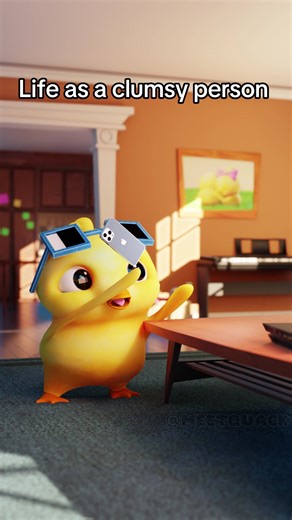 347K views · 5.2K reactions | Clumsy people just trying to live a happy life  #relatable #clumsy #funny #happy #lola #meetquack #animation #clumsylife | Meetquack | Facebook