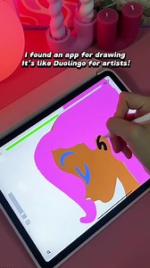 Learn how to draw 💖 #art #drawing #tutorial #digitalart #artworkout #ipaddrawing #digitaldrawing #duolingo #howtodraw
