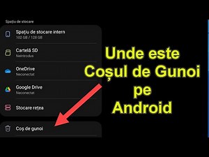 Unde este coșul de gunoi Android