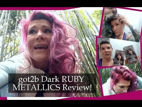 Schwarzkopf got2b Dark Ruby Metallics Red Hair Dye Review!!