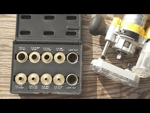 O'skool 10 pcs Brass Router Template Bushing Guides Set