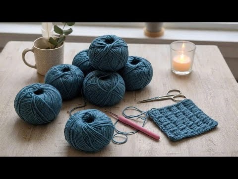 🌟 EASY TEXTURED CROCHET STITCH PATTERN 🧶 | BEAUTIFUL & MODERN DESIGN ✨
