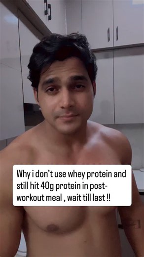 Why i don’t use whey protein and still hit 40g protein in post- workout meal , wait till last !! | Amit Gaur