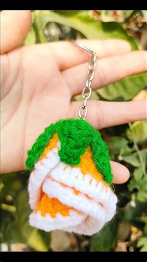 crochet key Chain #crochet #shortvideo #keychain #crochetkeychain 🫰❤️