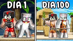 ¡SOBREVIVIMOS 100 DÍAS en UNA ISLA DESIERTA en MINECRAFT! 😱🏝️ VICNIX ISLA HARDCORE #1 #minecraft #Mike #Amazing #gameplay #gamingvideos | Mikecrack