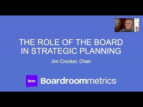Strategic Planning for Boards of Directors - Webinar Recording