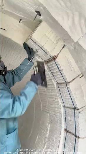 Industrial Kiln Lining Refractory Brick Installation Process