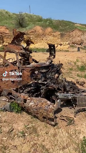 Aftermath of a Vehicle Fire: Burnt-Out Truck Visuals