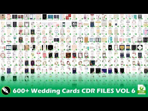 600+ Wedding Cards CDR Files Free Download VOL 6