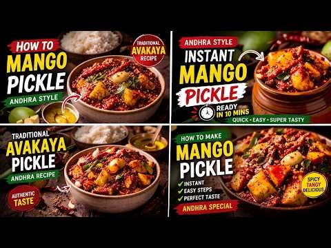 Andhra Mango Pickle Recipe | Traditional Avakaya Pickle at Home 🔥
