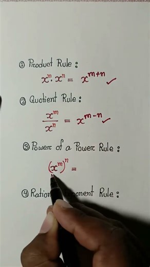 Some Basic Rules of Algebra || Maths Shorts || #mathematics #algebra #shorts